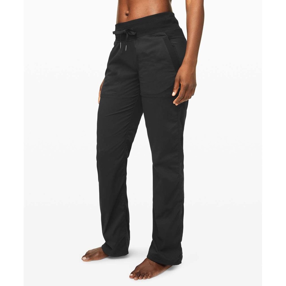 Lululemon dance Studio Pants lounge Black High Rise Wide Leg Women Size 4